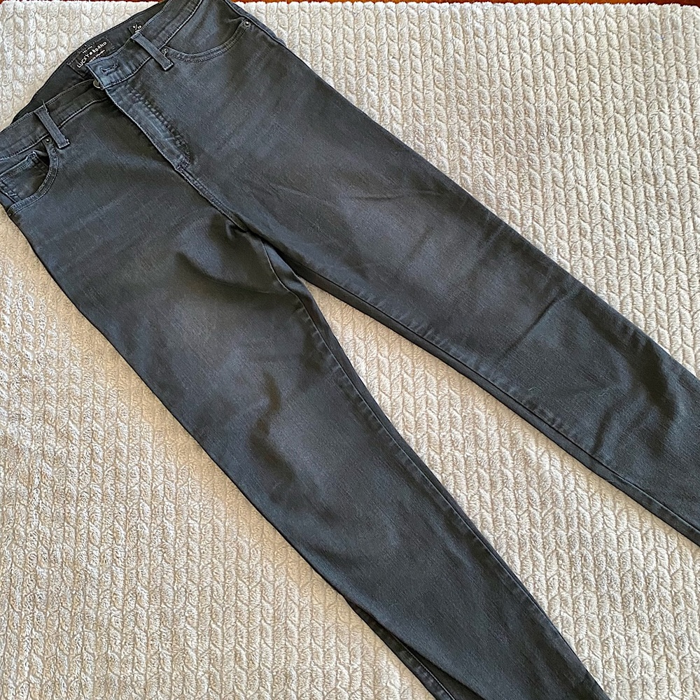 Lucky Brand Black with faded detailing Bridget Skinny